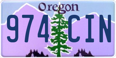 OR license plate 974CIN