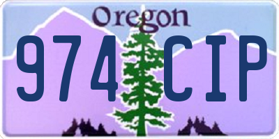 OR license plate 974CIP