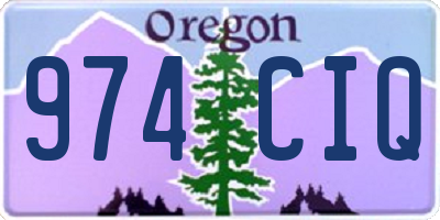 OR license plate 974CIQ