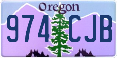 OR license plate 974CJB