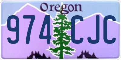 OR license plate 974CJC