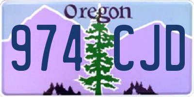 OR license plate 974CJD