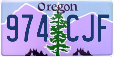 OR license plate 974CJF