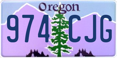 OR license plate 974CJG