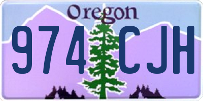 OR license plate 974CJH