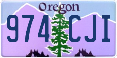 OR license plate 974CJI