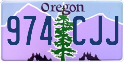 OR license plate 974CJJ