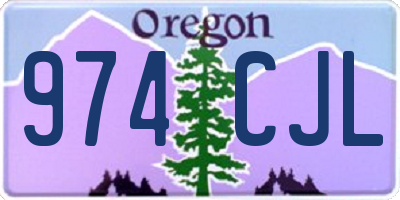 OR license plate 974CJL