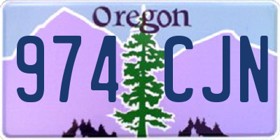 OR license plate 974CJN