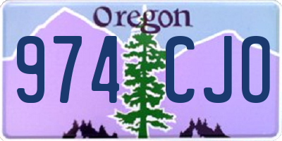 OR license plate 974CJO