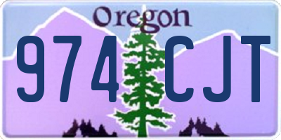 OR license plate 974CJT