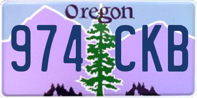 OR license plate 974CKB