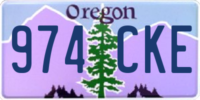OR license plate 974CKE