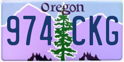 OR license plate 974CKG