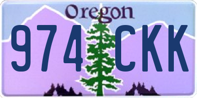 OR license plate 974CKK