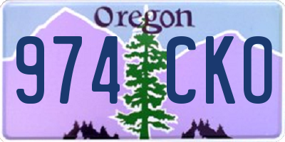 OR license plate 974CKO