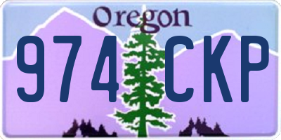 OR license plate 974CKP
