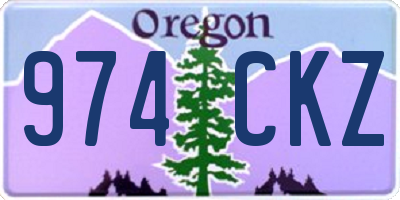 OR license plate 974CKZ