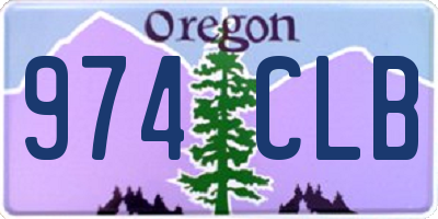 OR license plate 974CLB