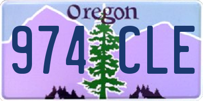 OR license plate 974CLE