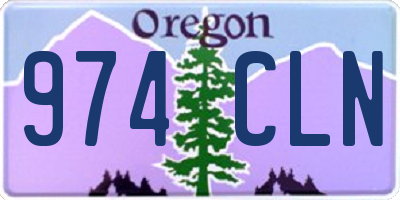 OR license plate 974CLN