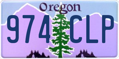 OR license plate 974CLP