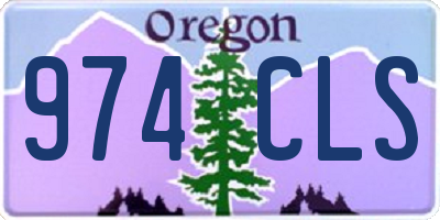 OR license plate 974CLS