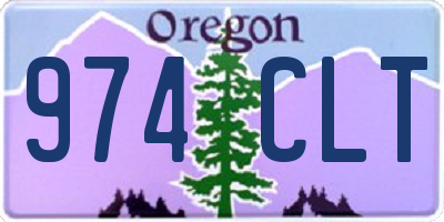 OR license plate 974CLT