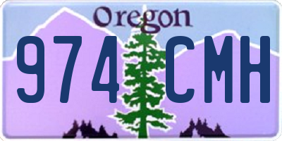 OR license plate 974CMH