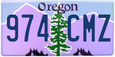 OR license plate 974CMZ