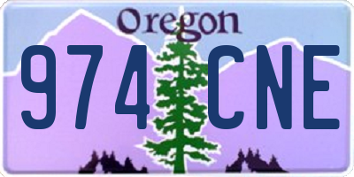 OR license plate 974CNE