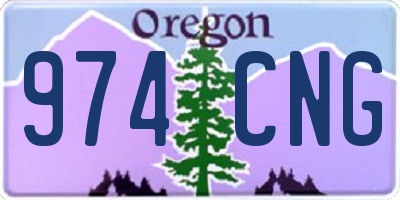 OR license plate 974CNG