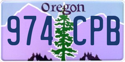 OR license plate 974CPB