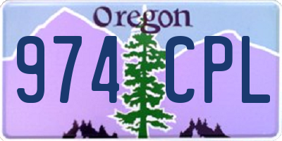 OR license plate 974CPL