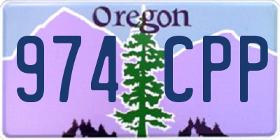 OR license plate 974CPP