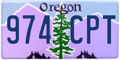 OR license plate 974CPT