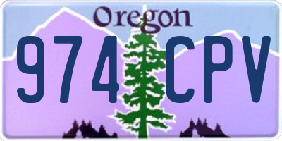 OR license plate 974CPV