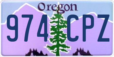 OR license plate 974CPZ