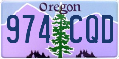 OR license plate 974CQD