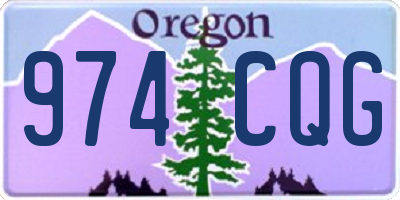 OR license plate 974CQG