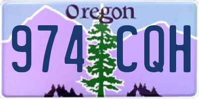 OR license plate 974CQH