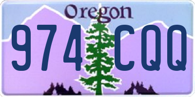 OR license plate 974CQQ