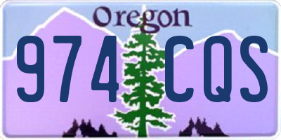 OR license plate 974CQS