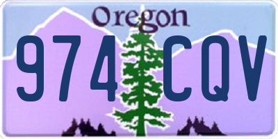 OR license plate 974CQV