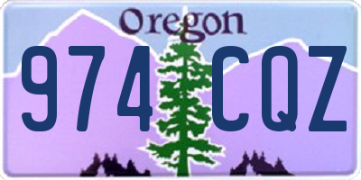 OR license plate 974CQZ