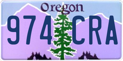 OR license plate 974CRA