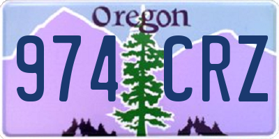 OR license plate 974CRZ