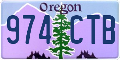 OR license plate 974CTB