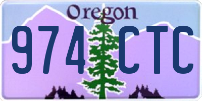 OR license plate 974CTC