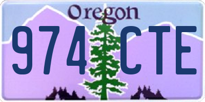 OR license plate 974CTE